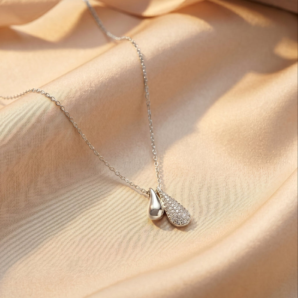 Silver Drops Necklace