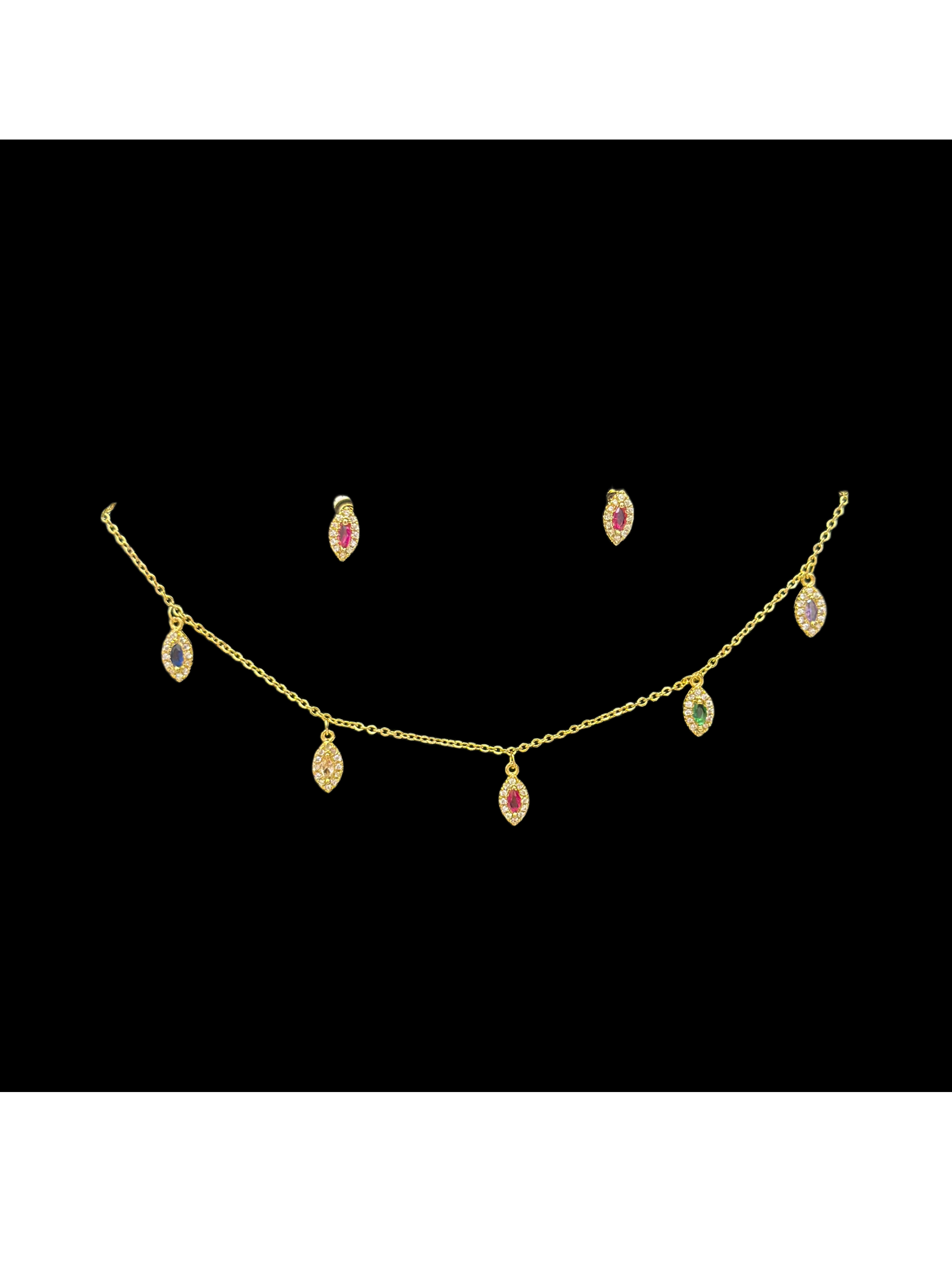Multi-Gemstone Choker