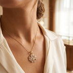 Gold Floral Necklace