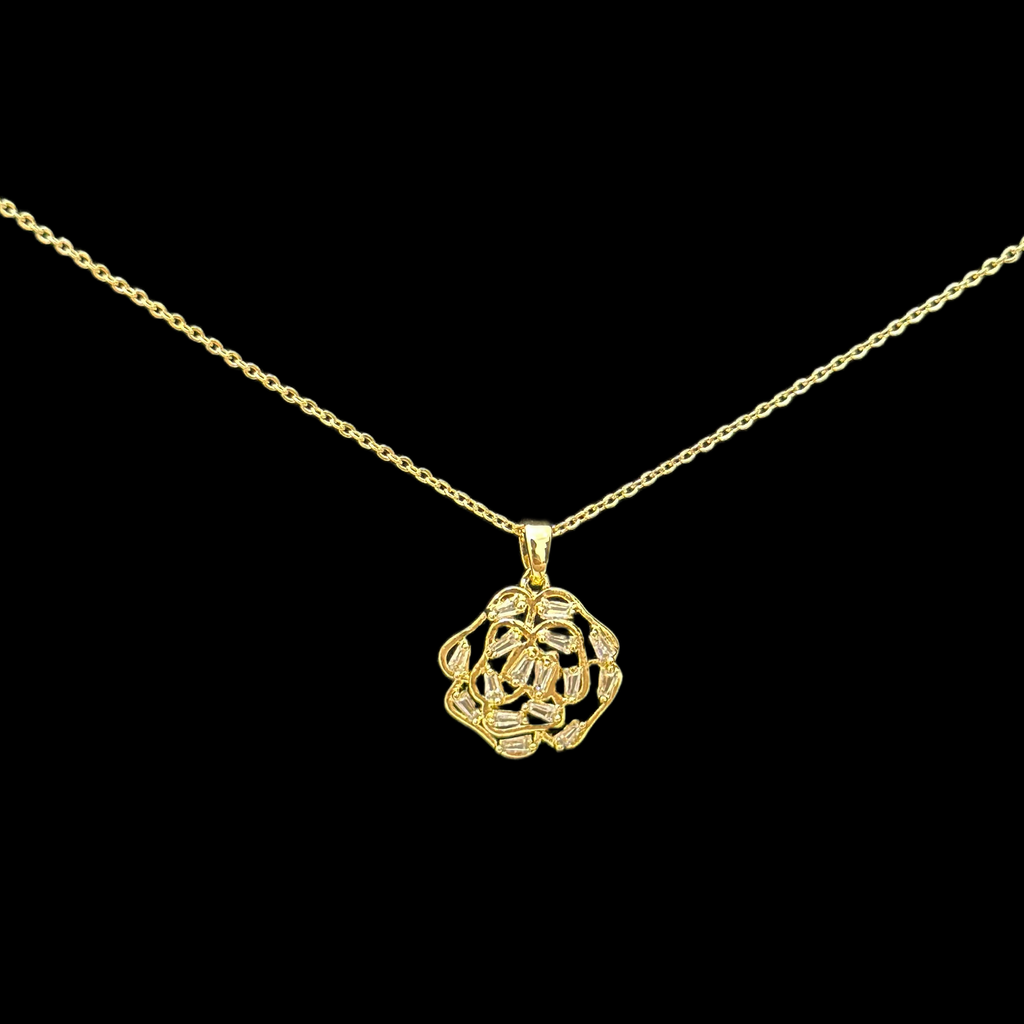 Gold Floral Necklace