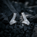 Curved Silver Earrings