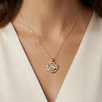 Gold Floral Necklace