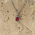 S925 RedTear Drop