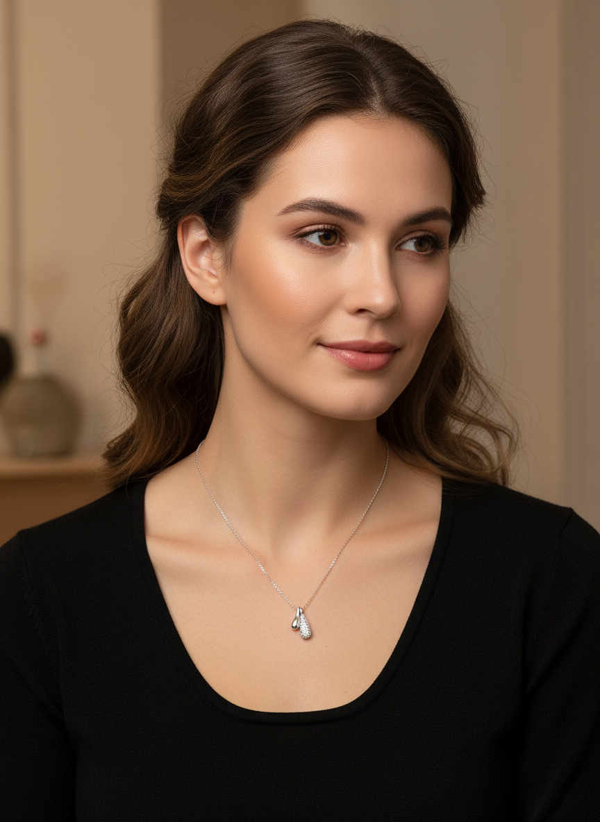 Silver Drops Necklace