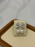 Pearled Butterfly Earrings