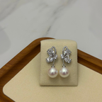 Pearled Butterfly Earrings