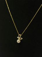 Cute Butterfly with a Pearl Necklace